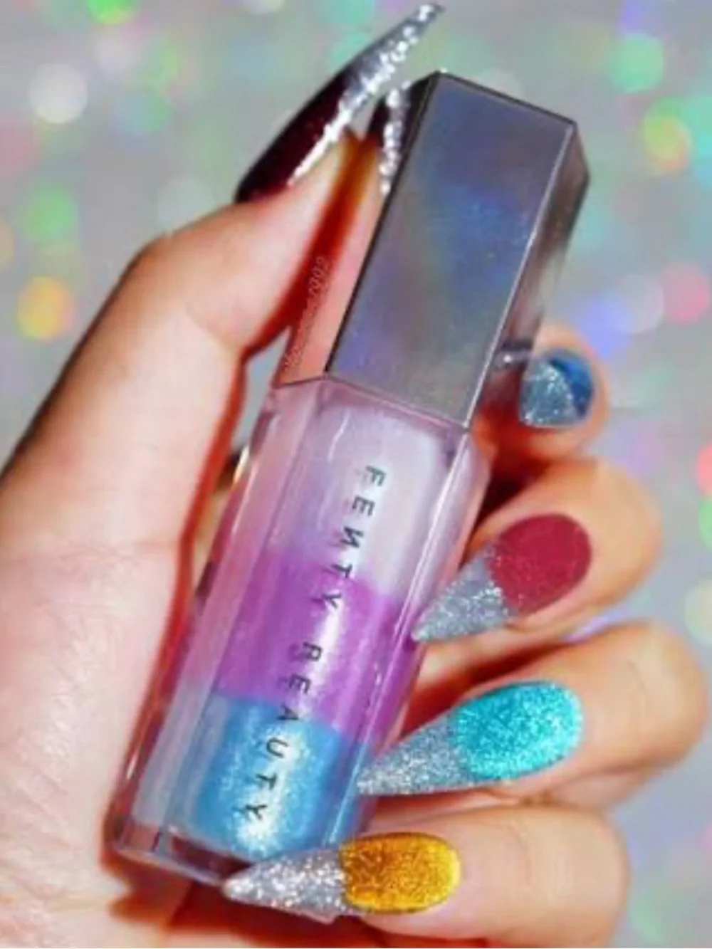 Fenty Beauty Iridescent Gloss Bomb Stackz Lipgloss — unicorn blizzard BNIB